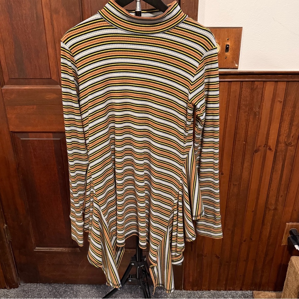 Romance Was Born Multicolor Striped Tunic